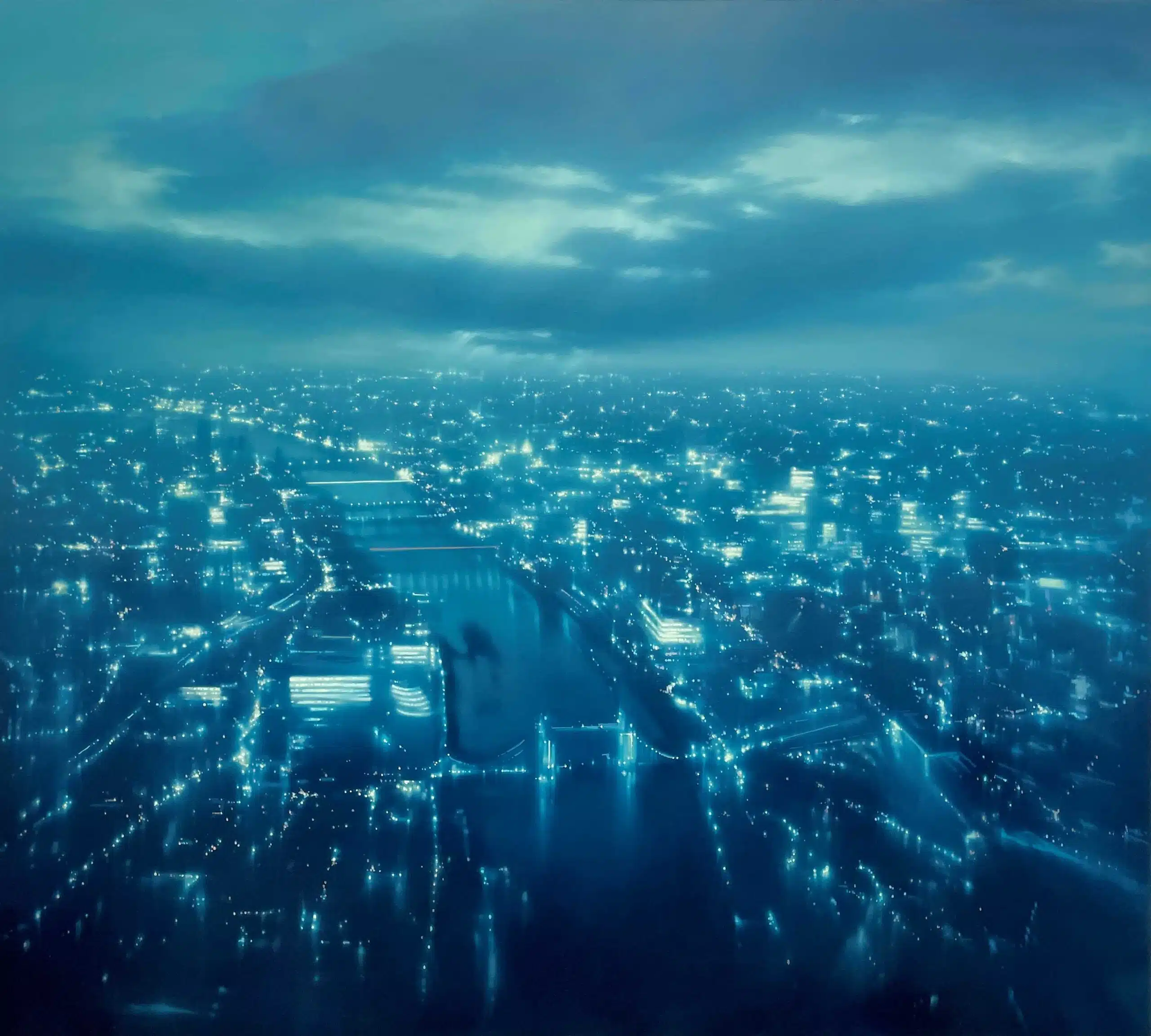 Turquoise Blue City 135 x 150cm Sm